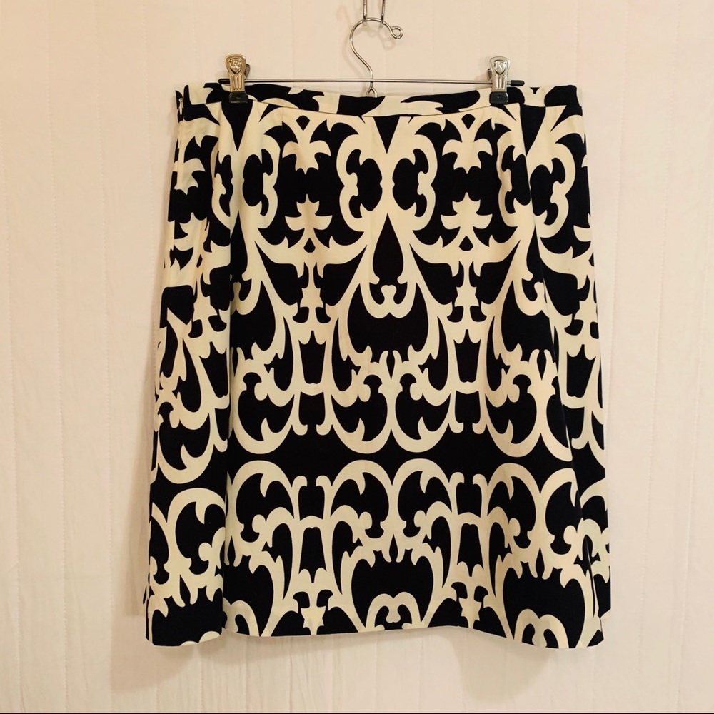 NWT J. Crew Black & White Skirt